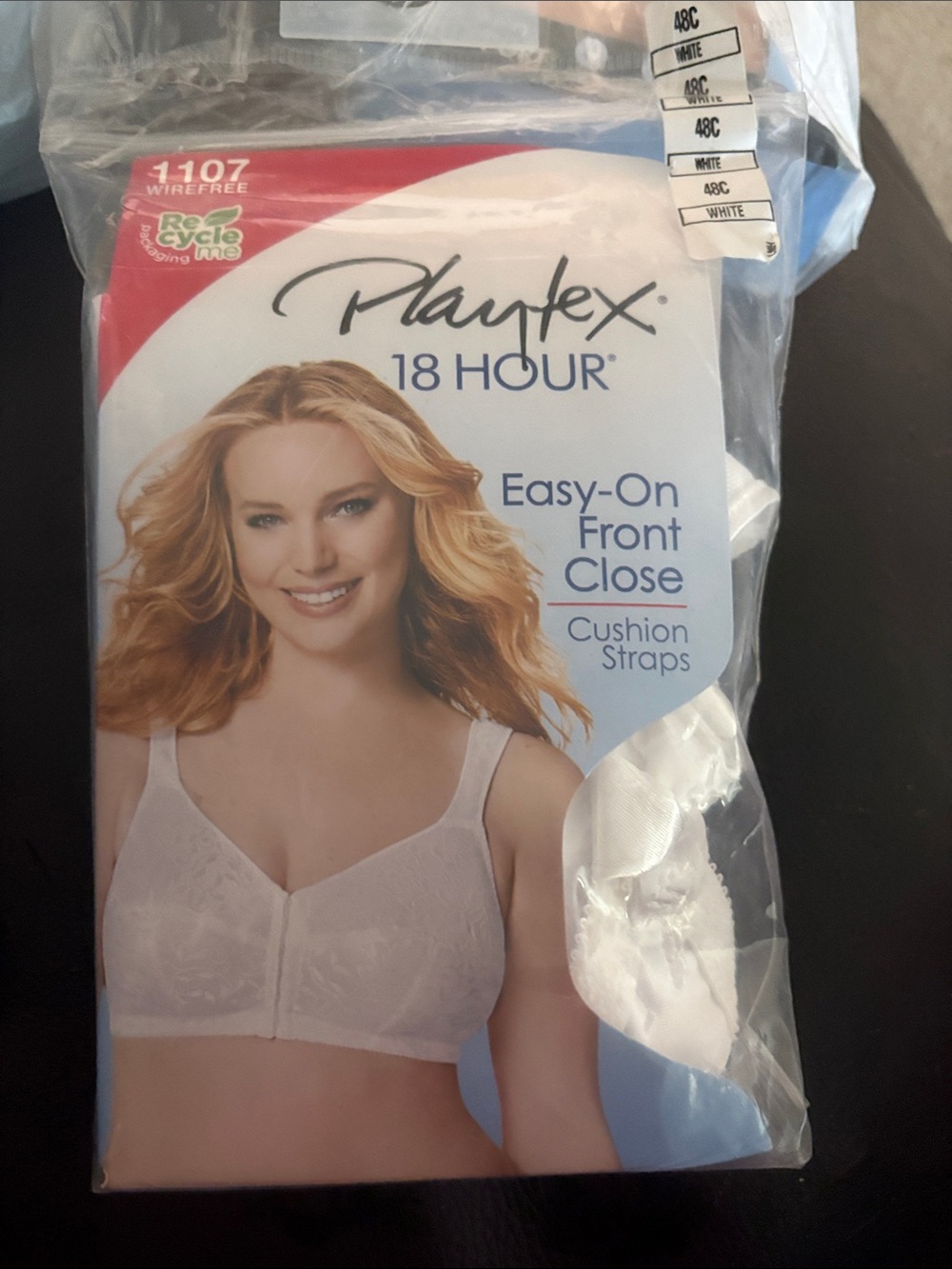 Playtex 18 Hour Easy-On Front Close Bra in White